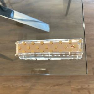 Beautiful gold polka dot stapler designed by Simply Brilliant.
